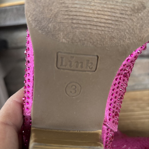 Link  Kids Pink Rhinestone Pull On Boots Size 3 - Picture 11 of 12